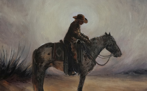 SOLOMON - Oil on Belgian Linen, 12in x 12in
